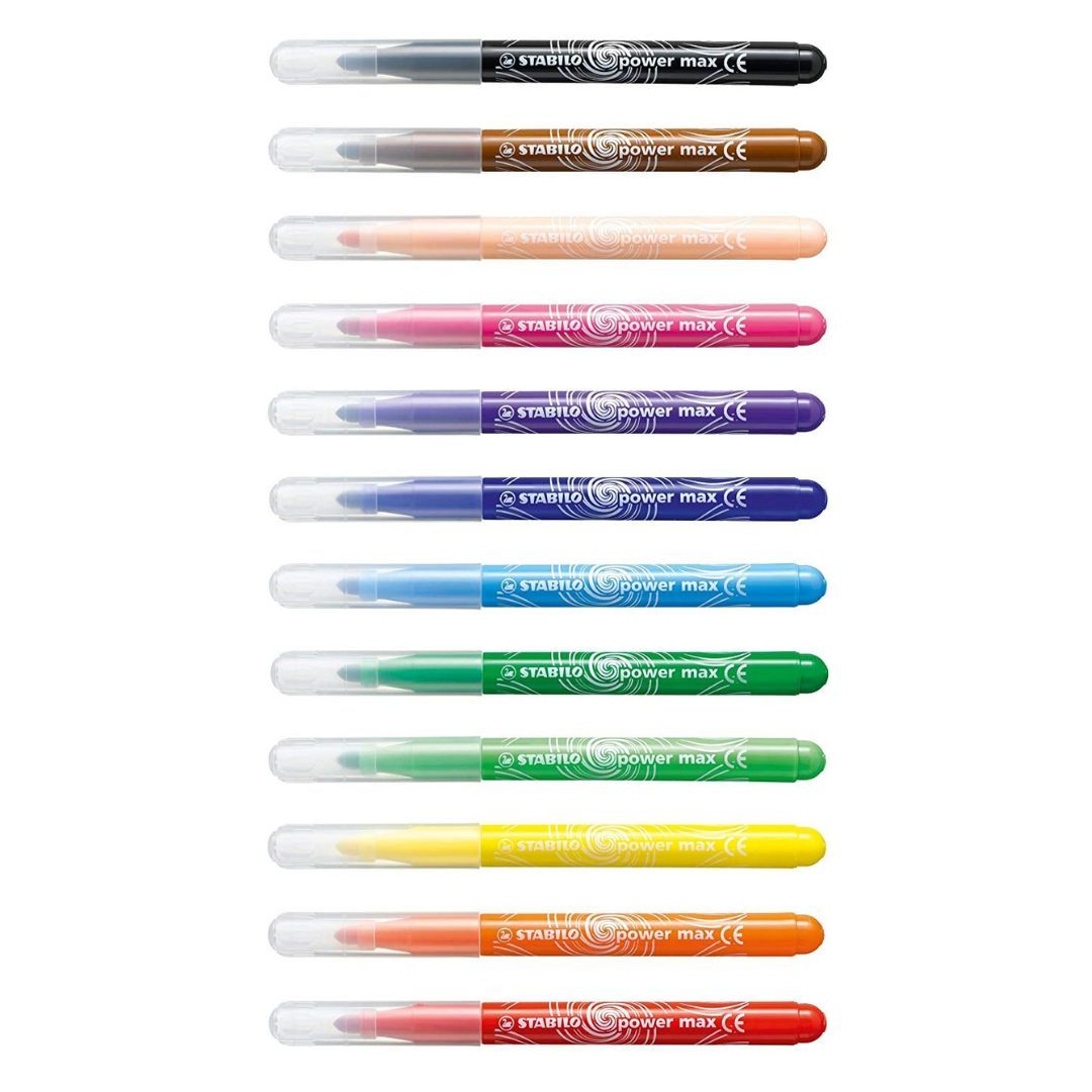 STABILO - Lot de 12 feutres de coloriage pointe large
