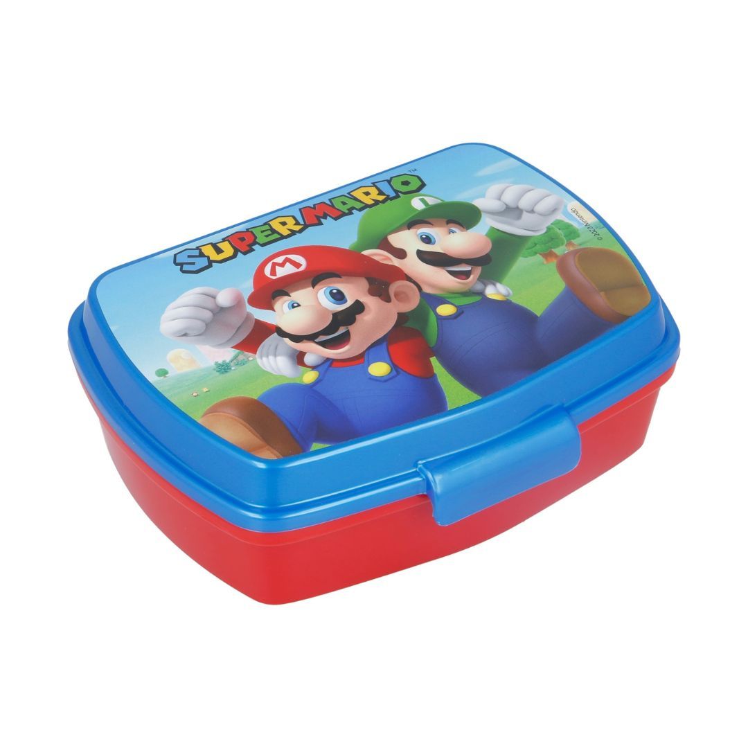 My Sweety Pop - Boîte à goûter Super Mario Bleu/Rouge - 1 compartiment