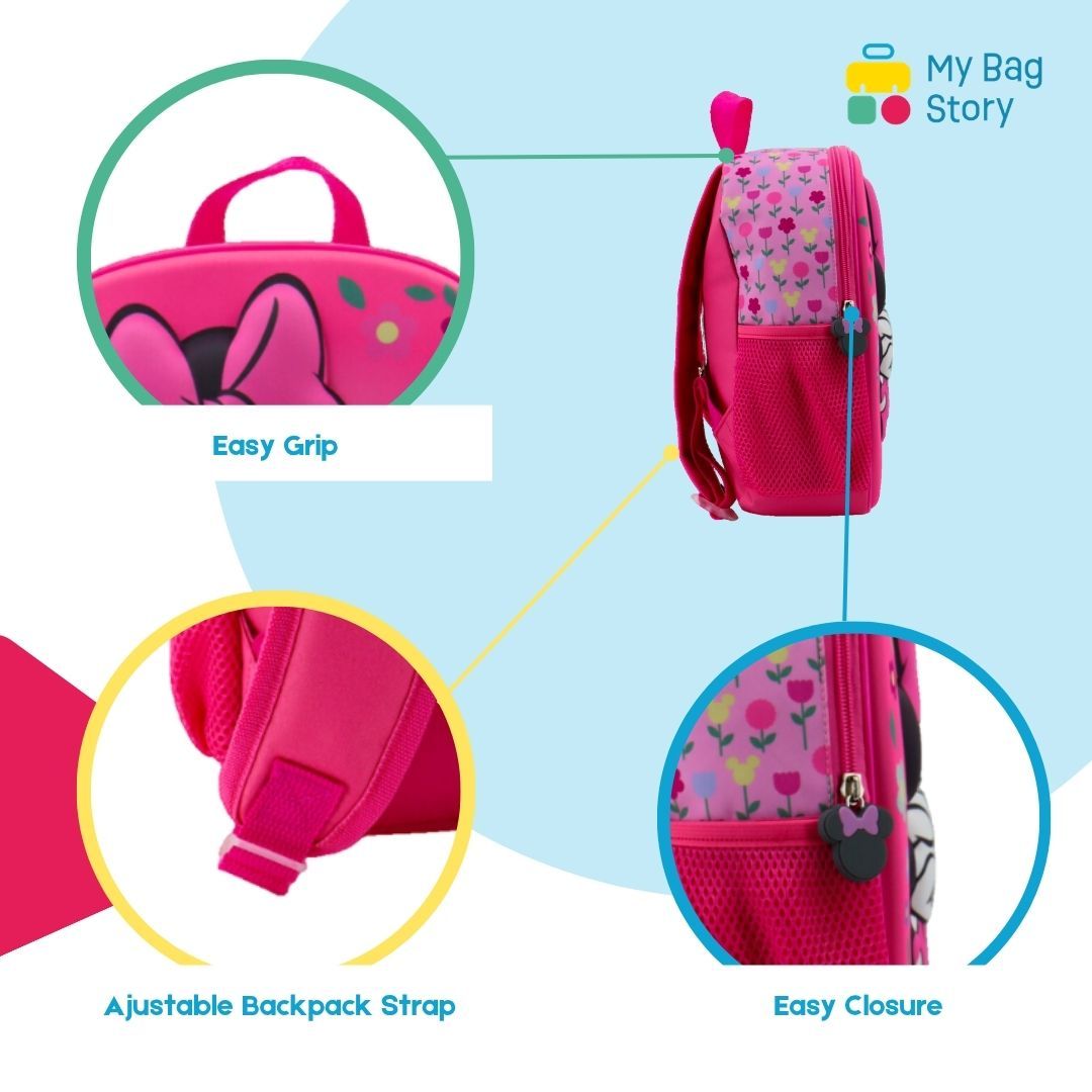 Mybagstory - Sac à dos 3D Minnie Mouse Rose - 30,5 cm