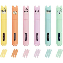 Legami - Teddy's Style set de 6 Mini surligneurs