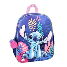 Mybagstory - Sac à dos Stitch Violet/Rose avec pompon - 32 cm