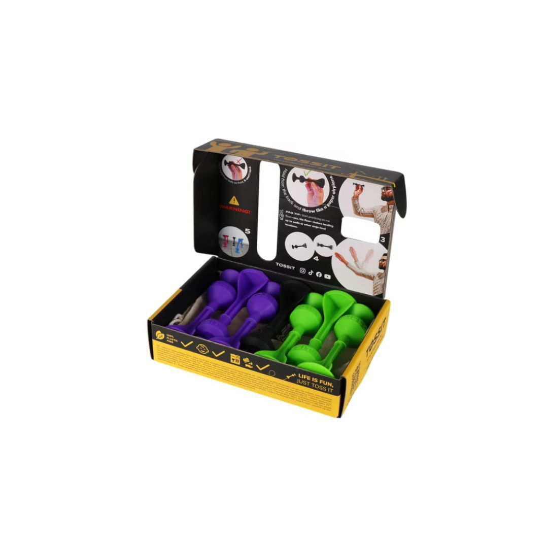 Tossit - Jeu de fléchettes Tossit vert et violet