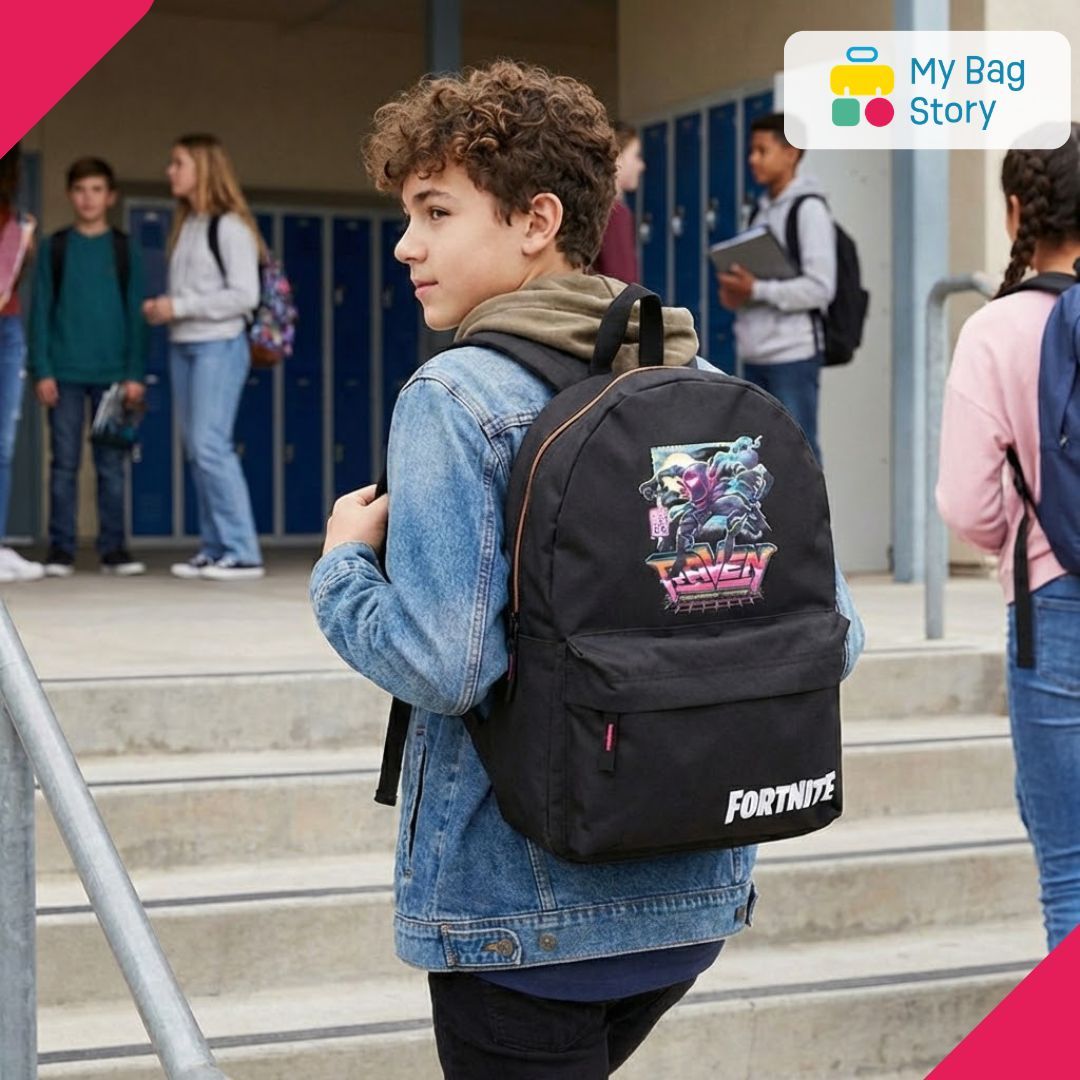 Mybagstory - Sac à dos Fortnite Renegade Noir - 39 cm