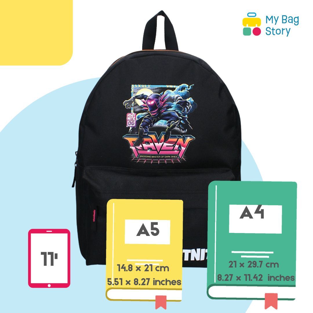 Mybagstory - Sac à dos Fortnite Renegade Noir - 39 cm