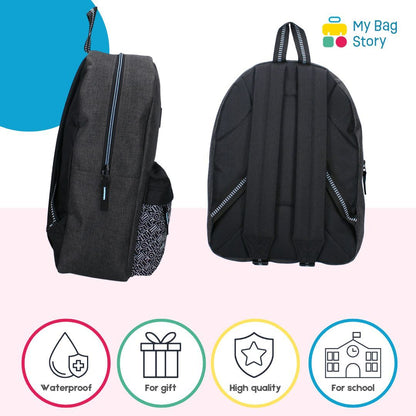 Mybagstory - Sac à dos Fortnite Renegade Noir/Blanc - 39 cm