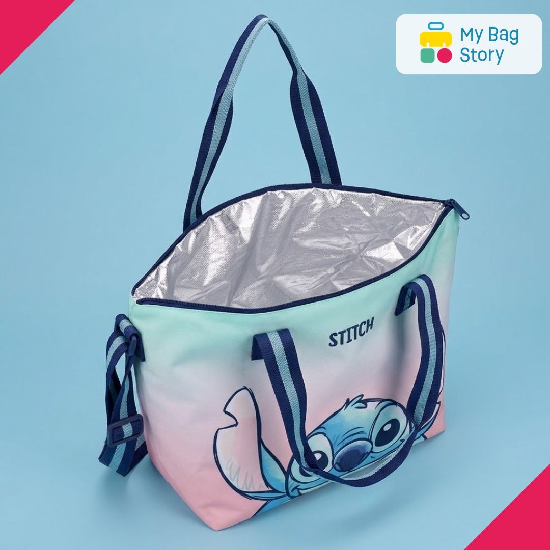 Mybagstory - Sac Isotherme Stitch Bleu/Rose - 48 cm