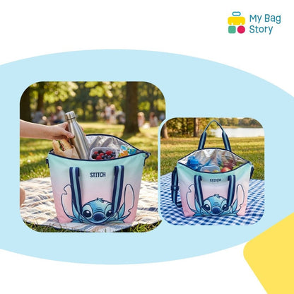 Mybagstory - Sac Isotherme Stitch Bleu/Rose - 48 cm