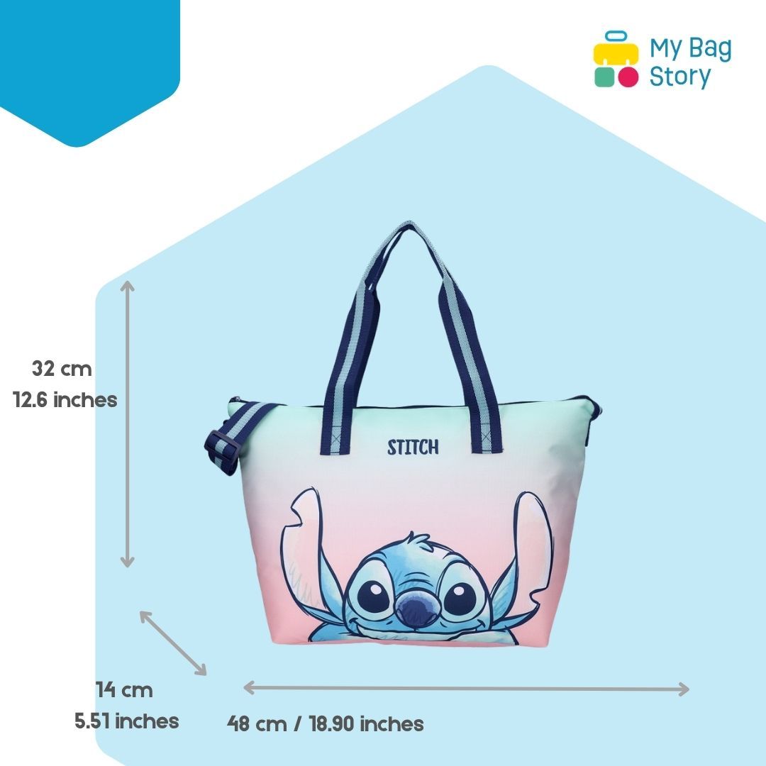 Mybagstory - Sac Isotherme Stitch Bleu/Rose - 48 cm