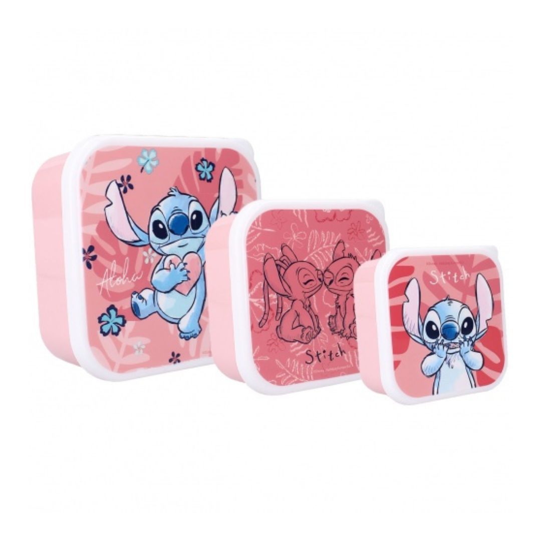 My Sweety Pop - 3 boîtes à goûter Stitch roses