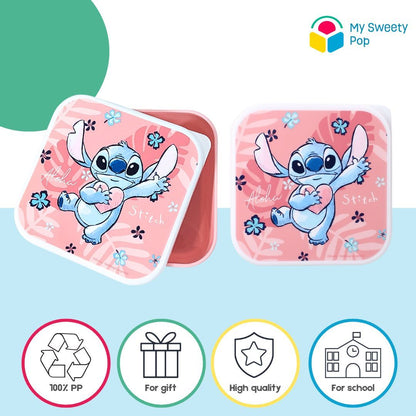 My Sweety Pop - 3 boîtes à goûter Stitch roses