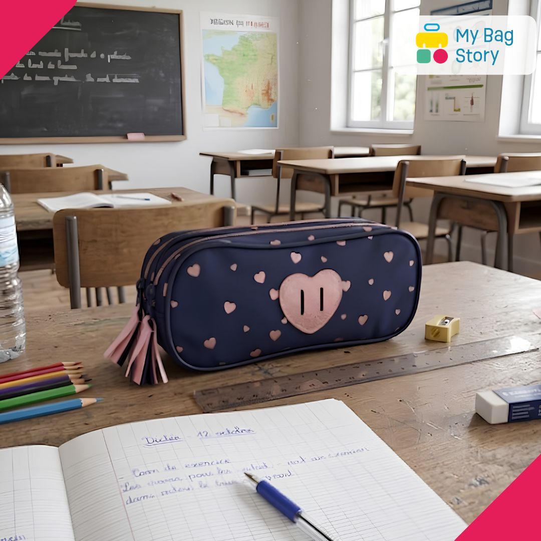 Mybagstory - Trousse scolaire bleue