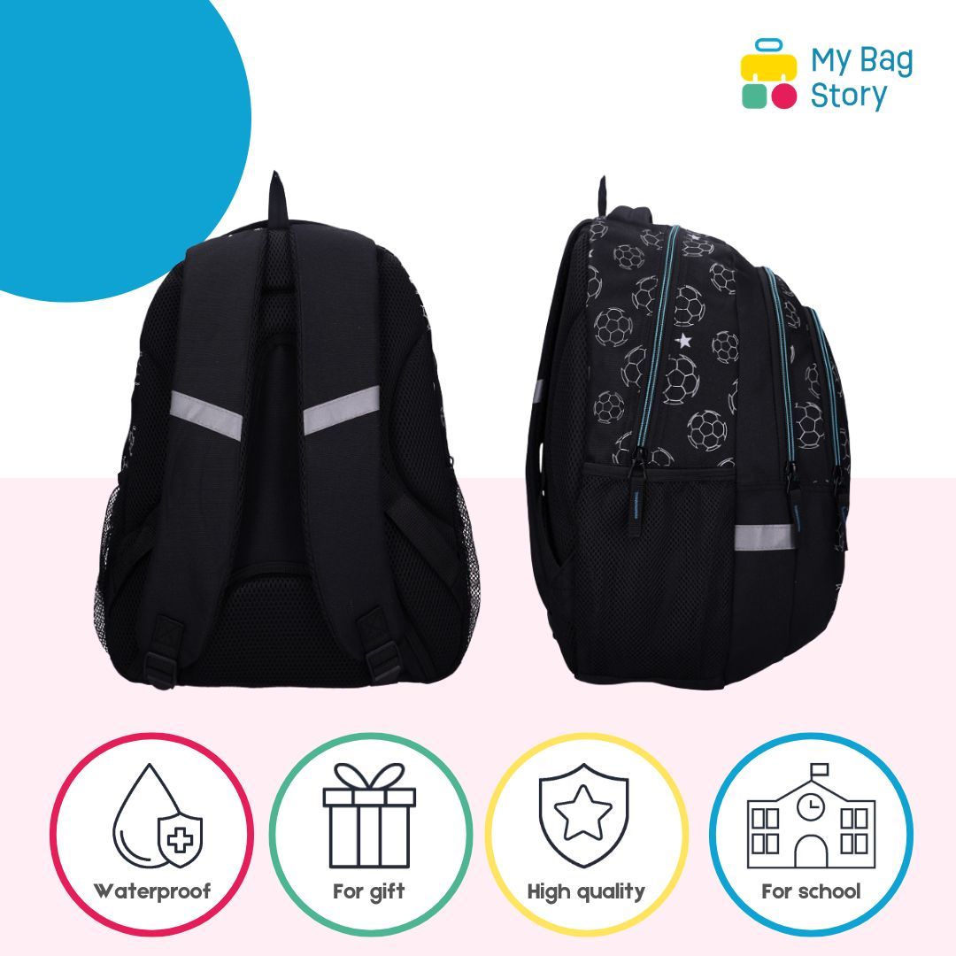Mybagstory - Sac à dos football noir