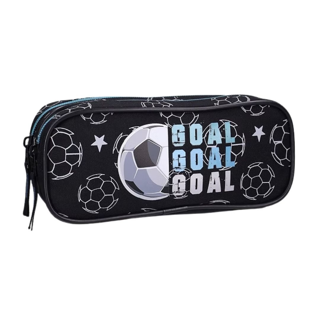 Mybagstory - Trousse scolaire football noire