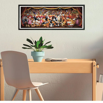 Clementoni - Puzzle Panorama Disney Orchestra 1000 Pièces