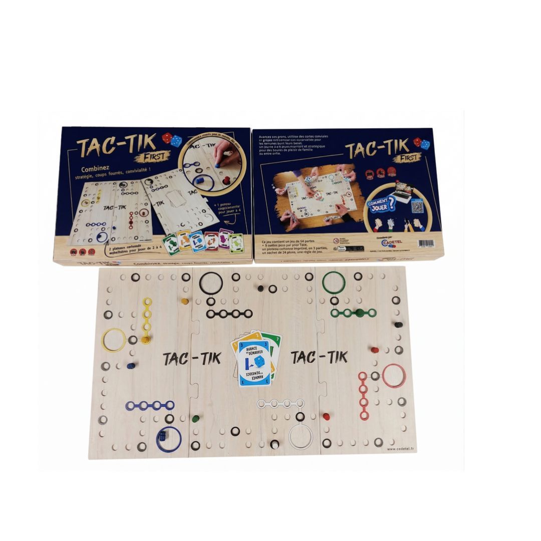 Cadetel - Tac-Tik jeu en carton – Jeu de stratégie familial