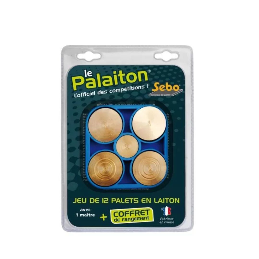 Cadetel - Jeu de palets vendéens en laiton avec boîte