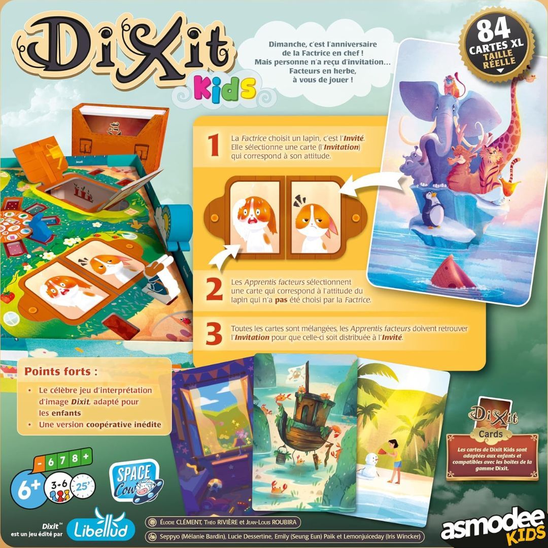 Asmodee - Dixit Kids jeu coopératif enfant