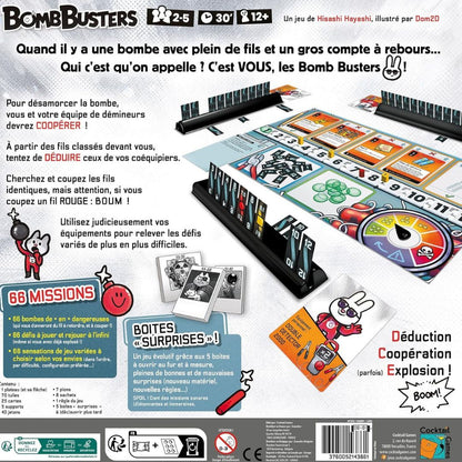 Asmodee - Bomb Busters Jeu coopératif stratégie 66 missions