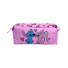 Mybagstory - Trousse Stitch et Angel Double Compartiment Rose