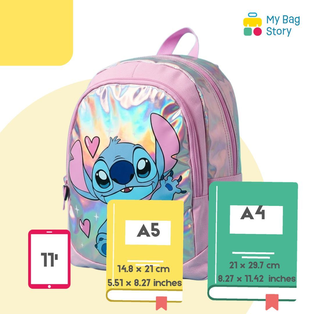 Mybagstory - Sac à Dos Stitch Holographique Rose