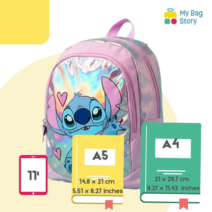 Mybagstory - Sac à Dos Stitch Holographique Rose
