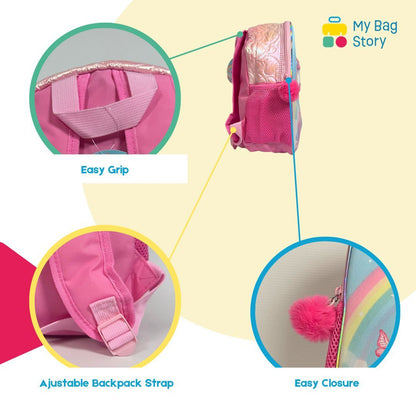 Mybagstory - Sac à dos Licorne 3D bleu