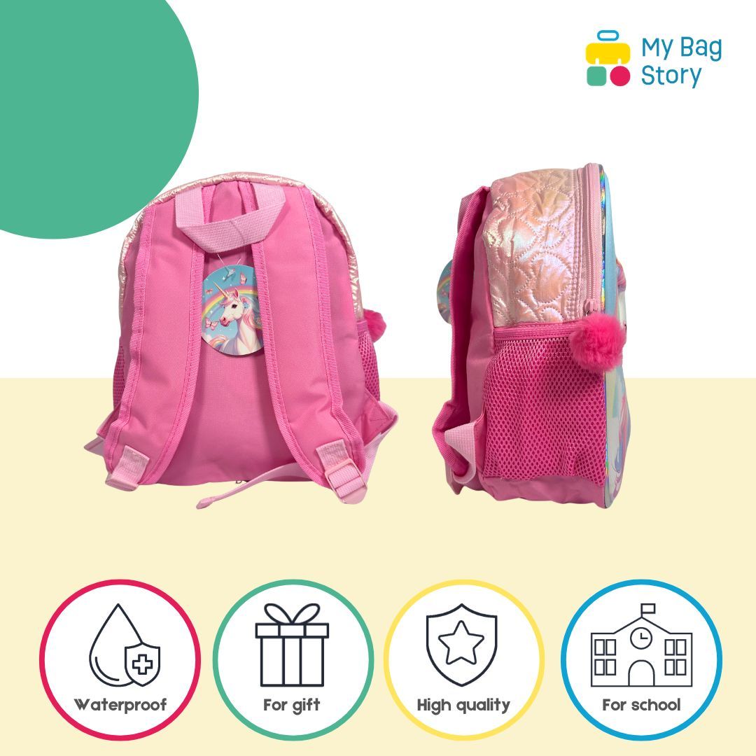 Mybagstory - Sac à dos Licorne 3D bleu