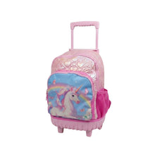 Mybagstory - Valise trolley licorne rose 2 compartiments