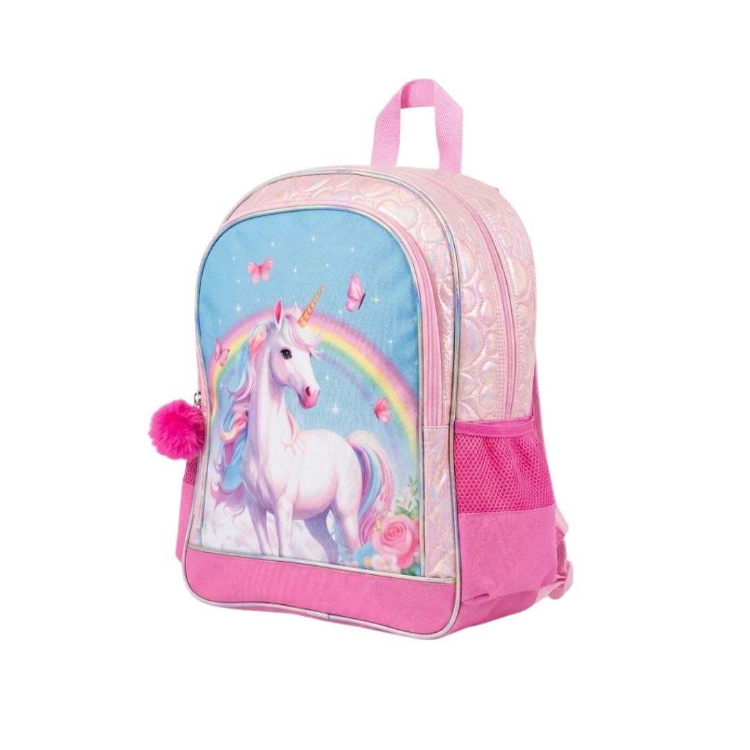 Mybagstory - Sac à dos licorne rose 2 compartiments