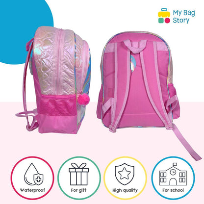 Mybagstory - Sac à dos licorne rose 2 compartiments