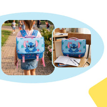 mybagstory -Cartable Stitch 2 Compartiments Bleu/Rose 41 cm