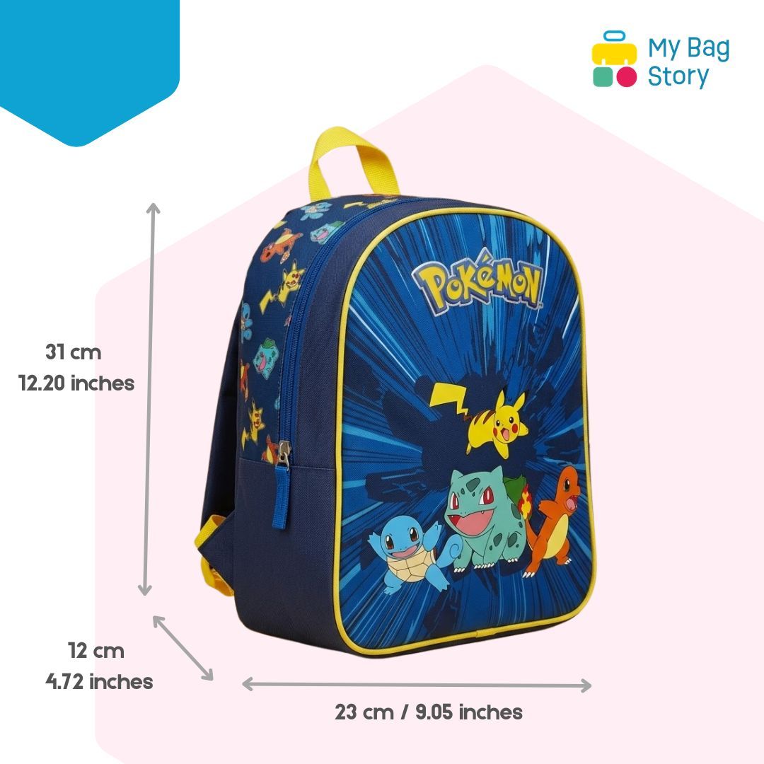 Mybagstory - Sac à dos Pokémon bleu et jaune