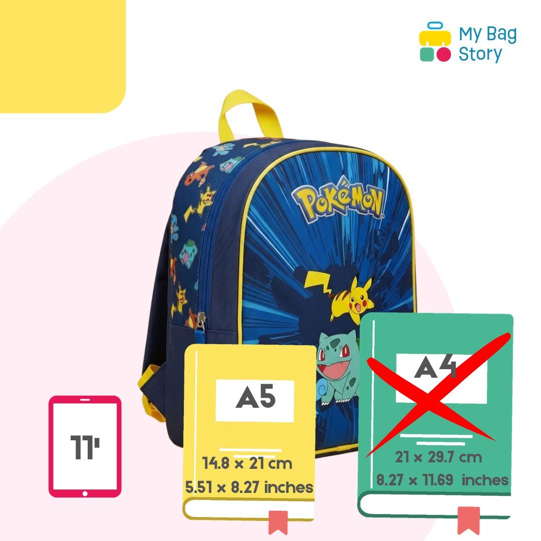 Mybagstory - Sac à dos Pokémon bleu et jaune