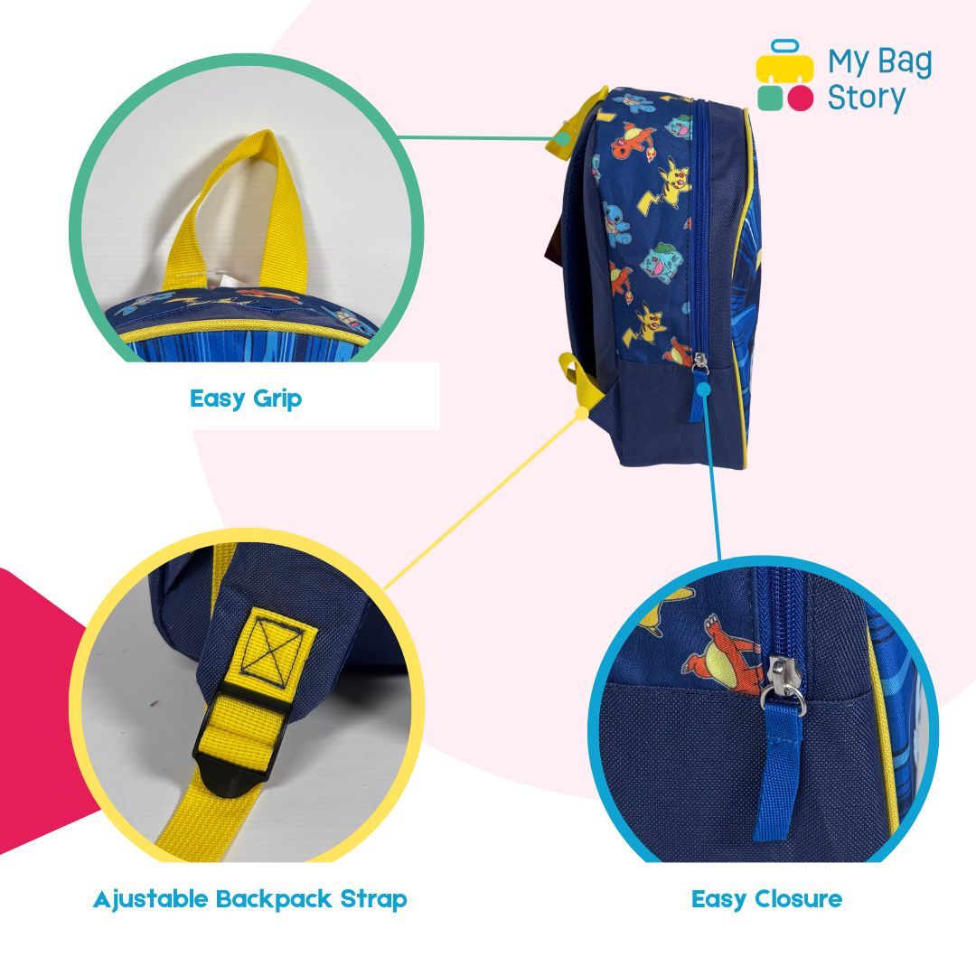 Mybagstory - Sac à dos Pokémon bleu et jaune