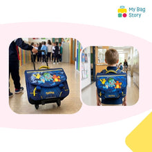 Mybagstory - Cartable à roulettes Pokémon bleu