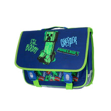 Mybagstory - Cartable Minecraft Vert et Bleu