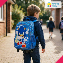 Mybagstory - Sac à roulettes Sonic bleu