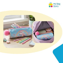 mybagstory - Trousse Licorne Bleu/Rose - 22 cm