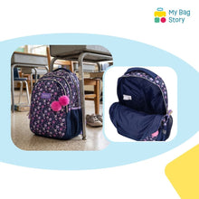 mybagstory - Sac à dos fleuri à deux compartiments - 44 cm