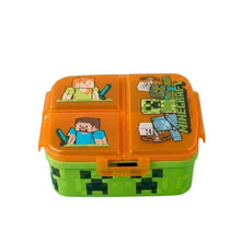 My sweety pop - Boîte à goûter Minecraft 4 compartiments - Orange et Vert