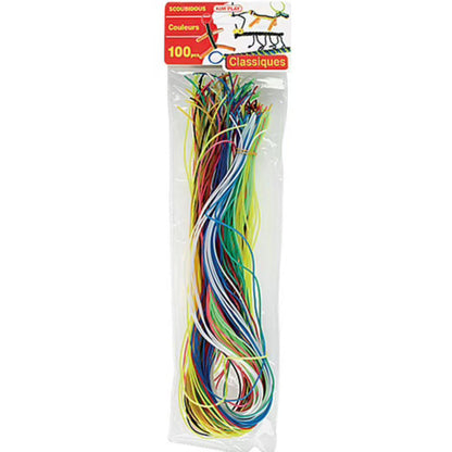 KIM'PLAY - 100 brins de scoubidou multicolores
