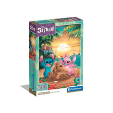 Clementoni - Disney Puzzle Stitch & Angel 500 pièces 49x36 cm
