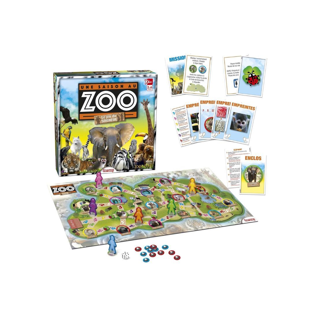 Lansay - Une Saison au Zoo – Jeu éducatif