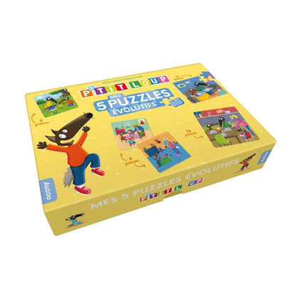 Auzou - Mes 5 puzzles évolutifs