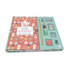 Auzou - Coffret de papeterie Kawaii avec carnet secret