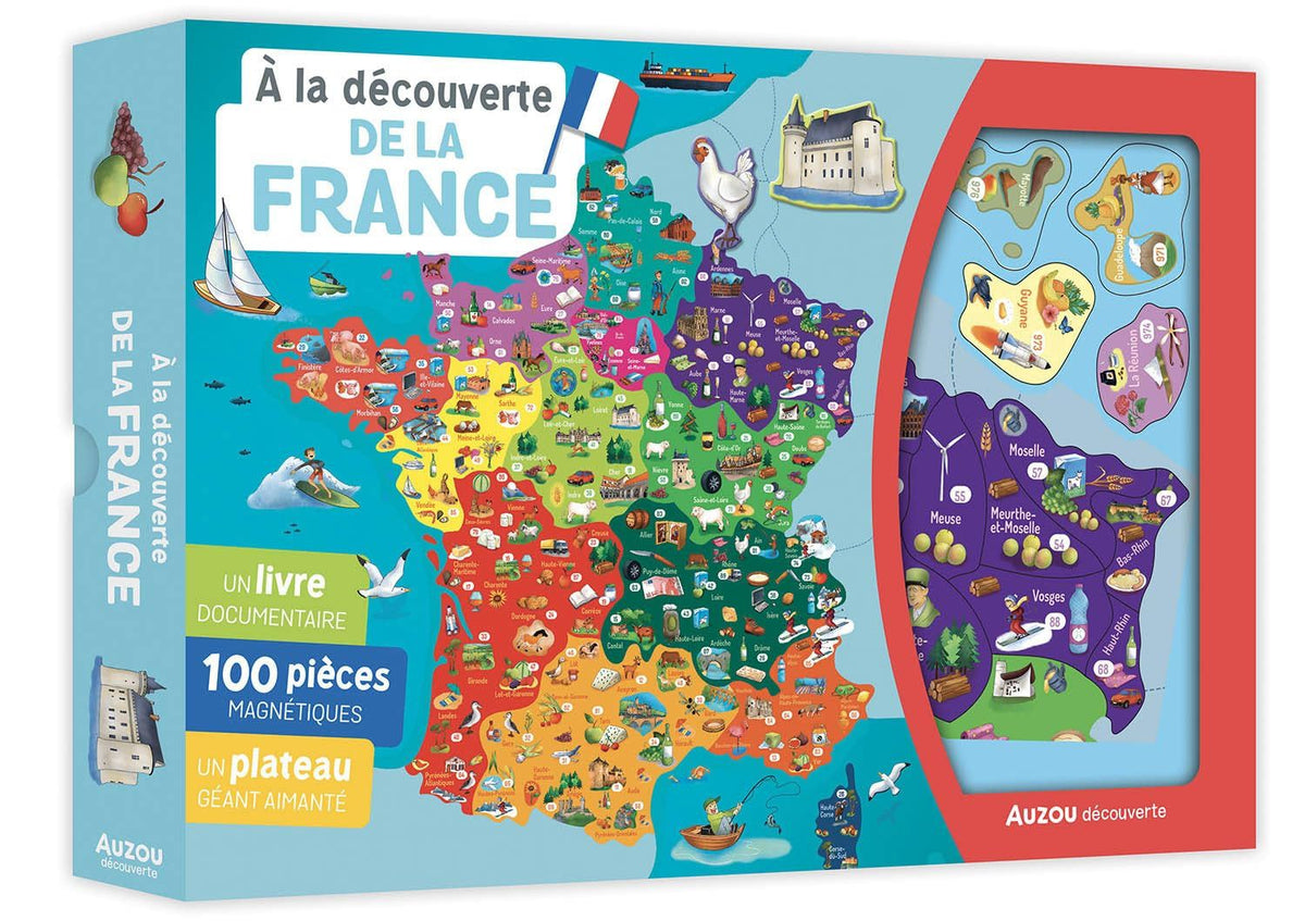 Auzou - À la découverte de la France – 100 aimants
