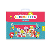 Auzou - Ma pochette de 100 gommettes Les robots