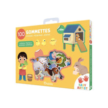 Auzou - 100 gommettes repositionnables La Ferme