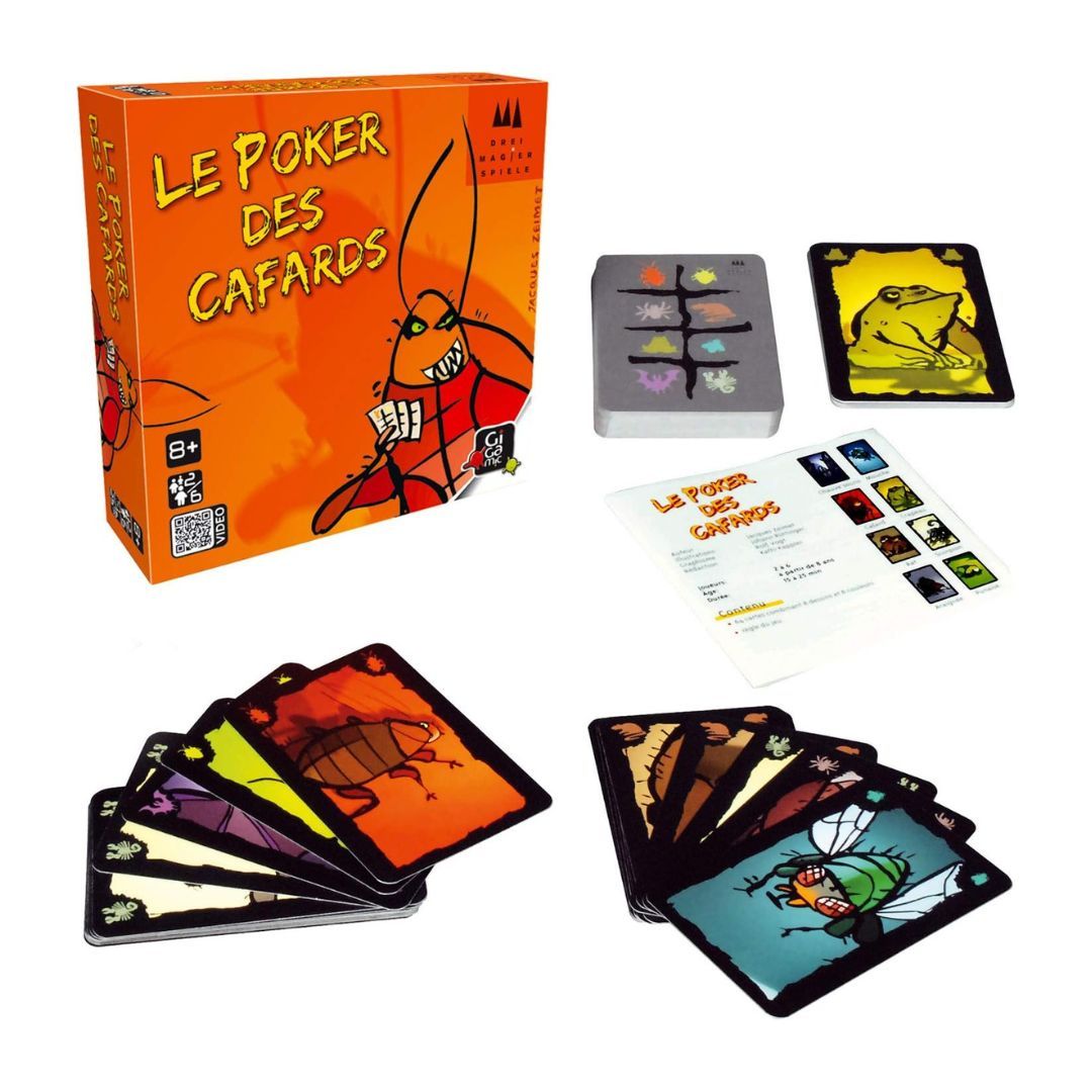 Gigamic - Le Poker des Cafards – Jeu de Bluff