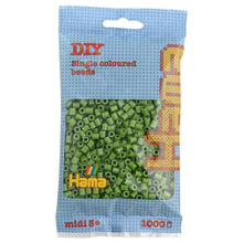 Hama - Perles à repasser Vert Olive 1000 pièces